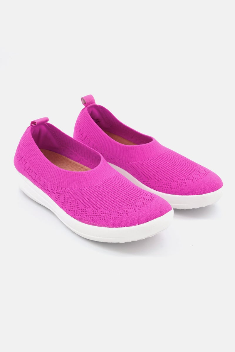 Women Uberknit Slip-On Ballerina Shoes, Purple