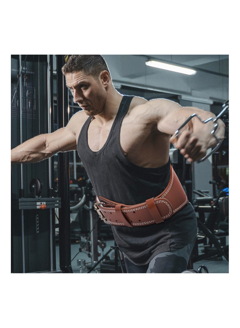 Weight Lifting Belt for Bodybuilding Powerlifting Cross Training Dip Belt 130cm Long Weightlifting with Metal Buckle Adjustable Olympic Deadlift Training Belt