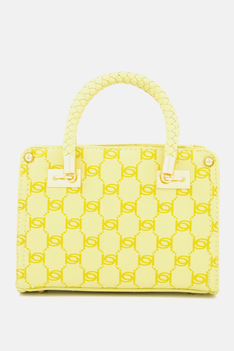 Women Briella Small Satchel Bag 21 L x 15 H x 7 W cm, Yellow