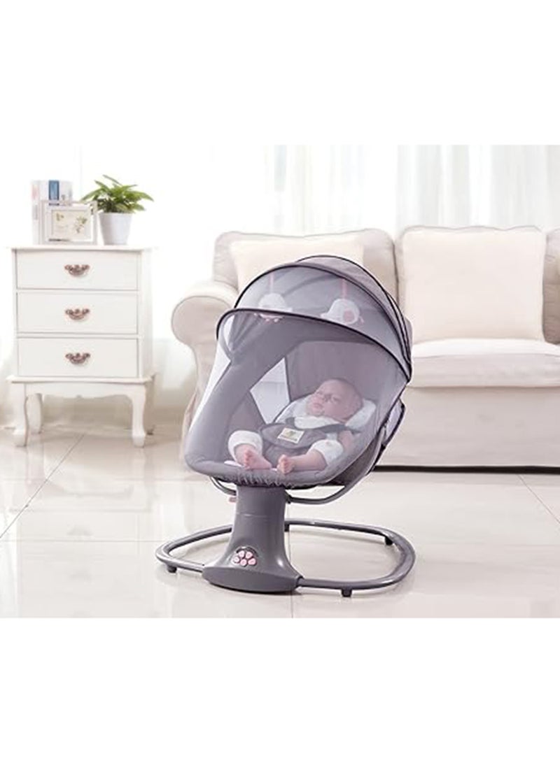 3 In 1 Deluxe Multi-Functional Baby Swing Bassinet With Integrated Mosquito Net