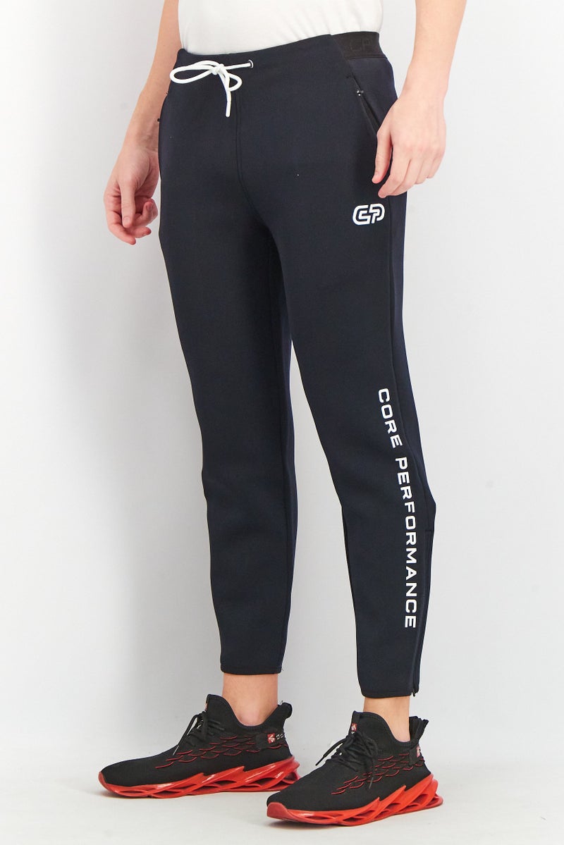 Men Luke Fit Training Drawstring Sweatpants, Black