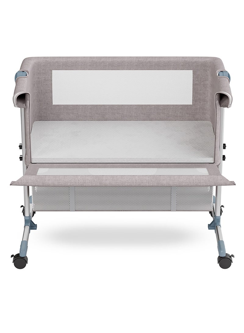 Baby Bedside Crib With Mosquito Net - Ivory, 95x60x80 Cm