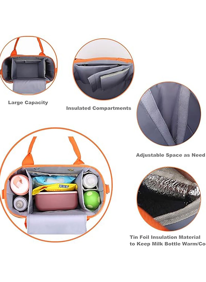 Diaper Bag Backpack,Waterproof Diaper Changing Totes,Multi-Function Travel Portable Bassinet Diaper Bag Backpack Mommy Bag,Diaper Bag Backpack,Large Capacity Baby Diaper Bag Backpack for Baby