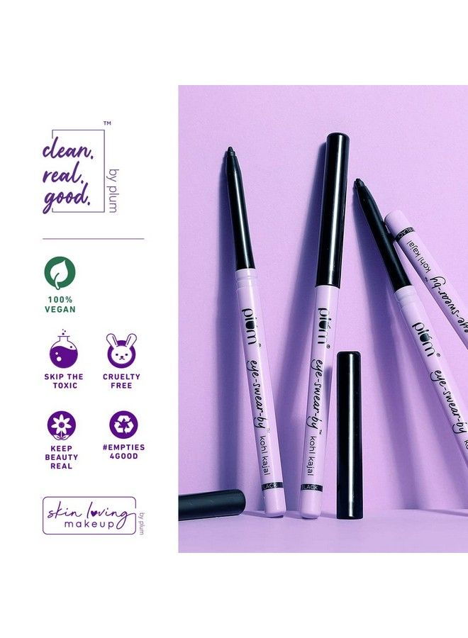 Eye-Swear-By Kohl Kajal | Deep Black Kajal Pencil | Matte Finish | Smudge Proof & Waterproof | Makeup