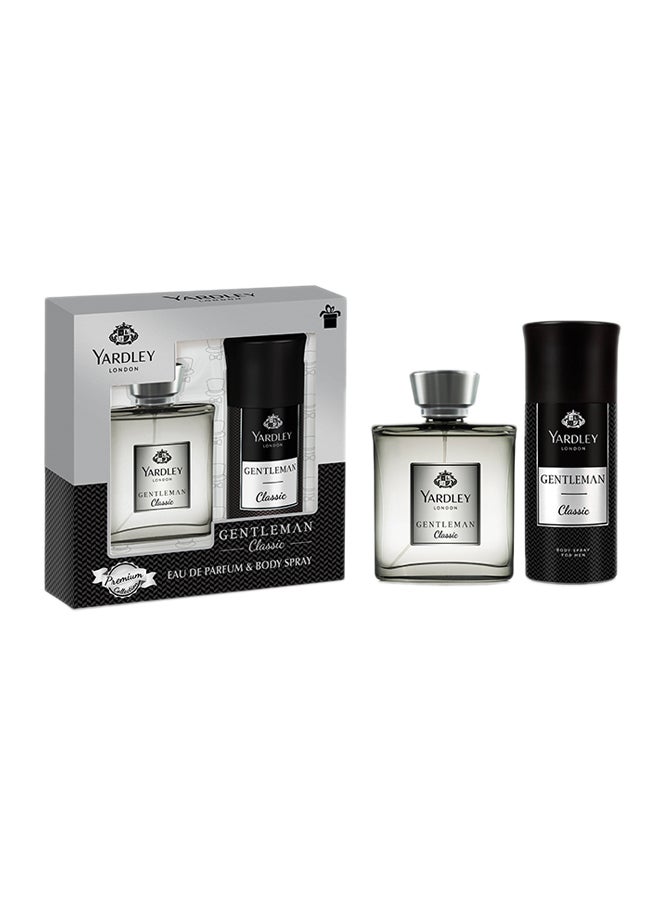 Gentleman Classic Eau De Perfume And Body Spray 100ml+150ml Pack of 2