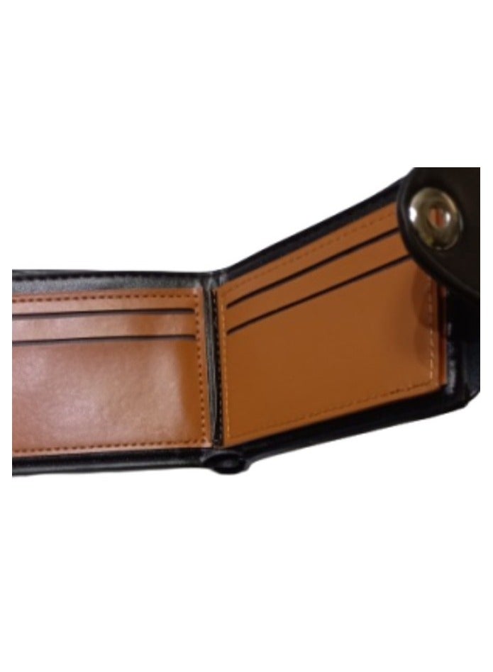 2 Pieces Pocket Wallet for Men Black Color