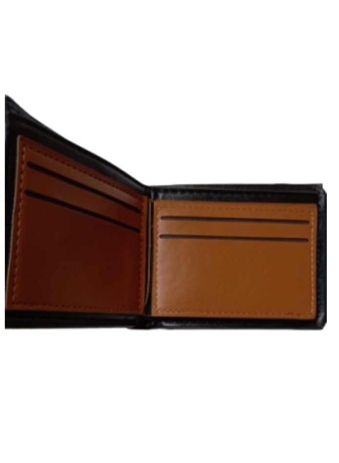 2 Pieces Pocket Wallet for Men Black Color