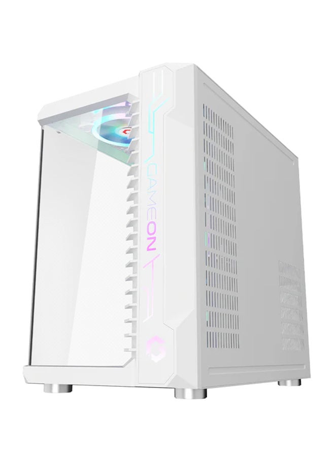 Emperor Arctic III Series Mid Tower Gaming Case - ARGB+Remote, 7 Fans Case White