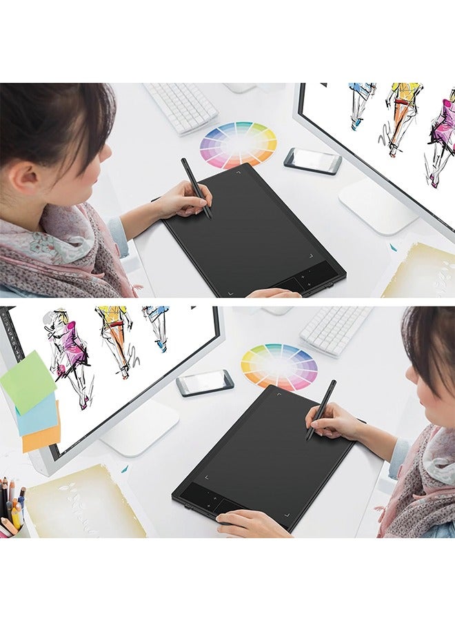 VEIKK A30 Drawing Tablet 10x6 Inch Graphics Tablet with Battery-Free Pen and 8192 Professional Levels Pressure