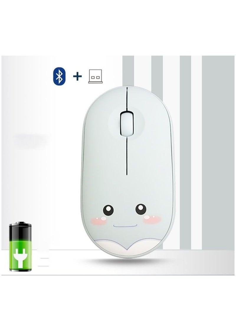 Cute Bluetooth Dual Mode Silent Wireless Mouse