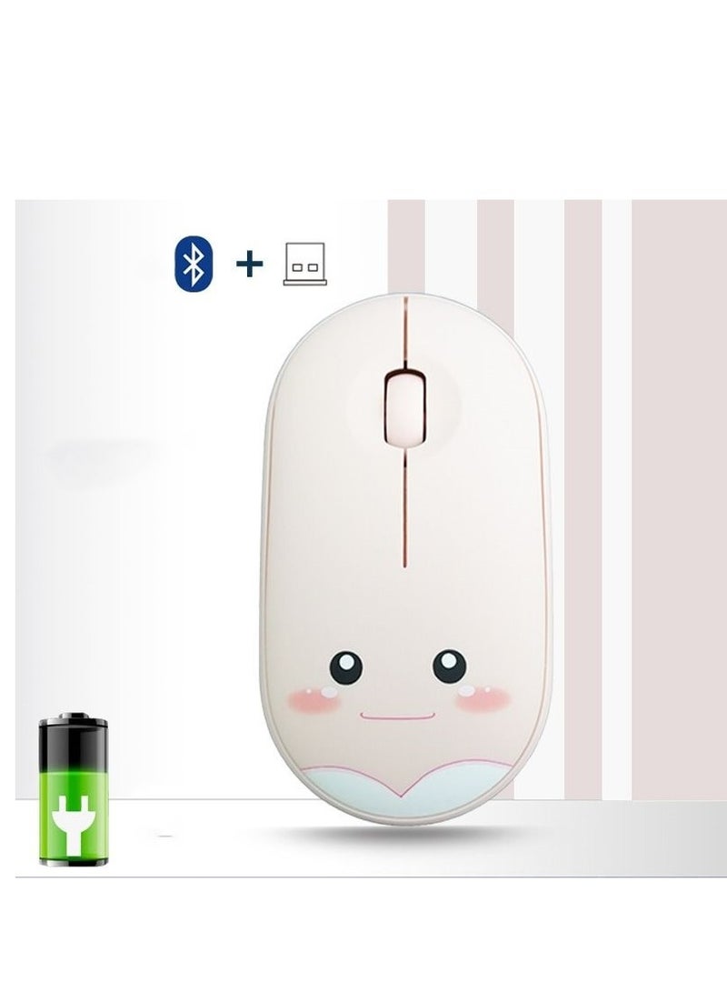 Cute Bluetooth Dual Mode Silent Wireless Mouse