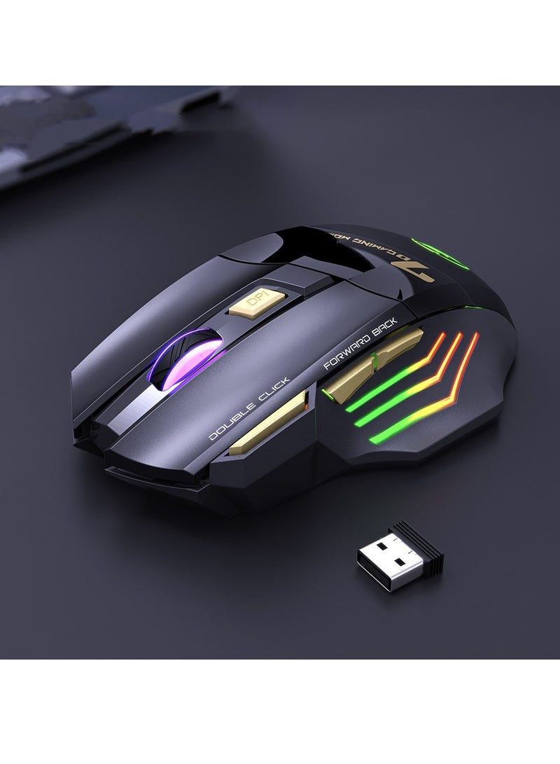 Single Mode Color Breathing Light Wireless Game Mouse