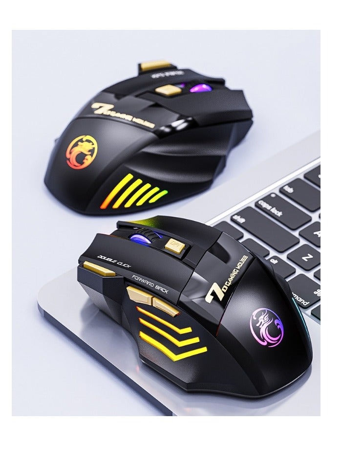 Single Mode Color Breathing Light Wireless Game Mouse