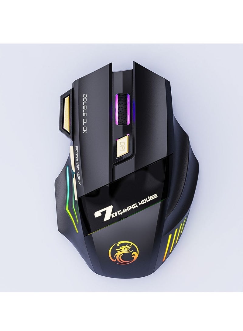 Single Mode Color Breathing Light Wireless Game Mouse