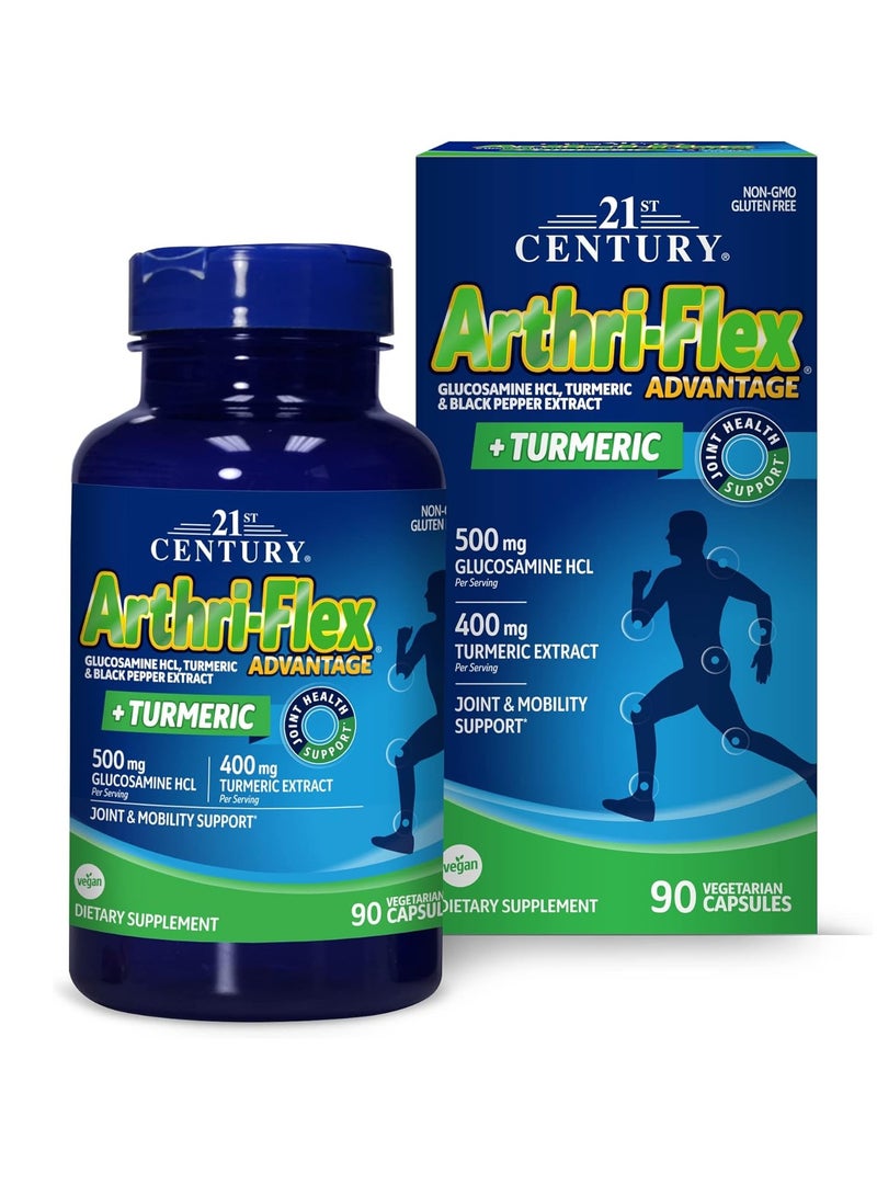 Arthri-Flex Advanced Plus Turmeric Dietary Supplement For Joint And Mobility Support 90 Vegetarian Capsule