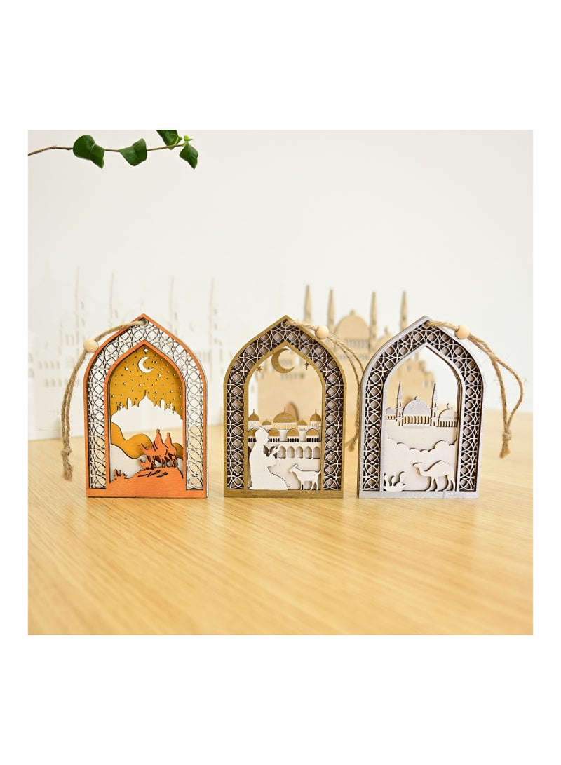 Wooden LED Decorative Light Dedroom Atmosphere Shaped Light