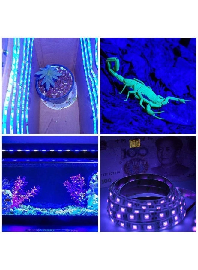 Uv Light Strip Usb Uv Black Light Strip Dc5V 390Nm 400Nm 656Ft 2M Smd 3528 120Leds Ip65 Waterproof Super Bright Led Strip Lights For Fluorescent Dance Party Body Paint Stage Lighting Usb