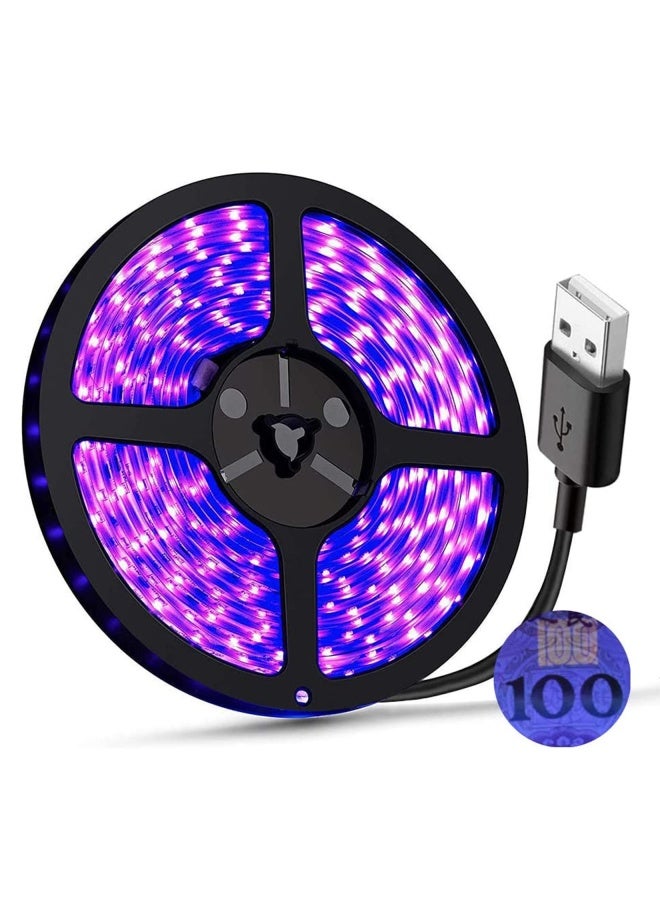 Uv Light Strip Usb Uv Black Light Strip Dc5V 390Nm 400Nm 656Ft 2M Smd 3528 120Leds Ip65 Waterproof Super Bright Led Strip Lights For Fluorescent Dance Party Body Paint Stage Lighting Usb