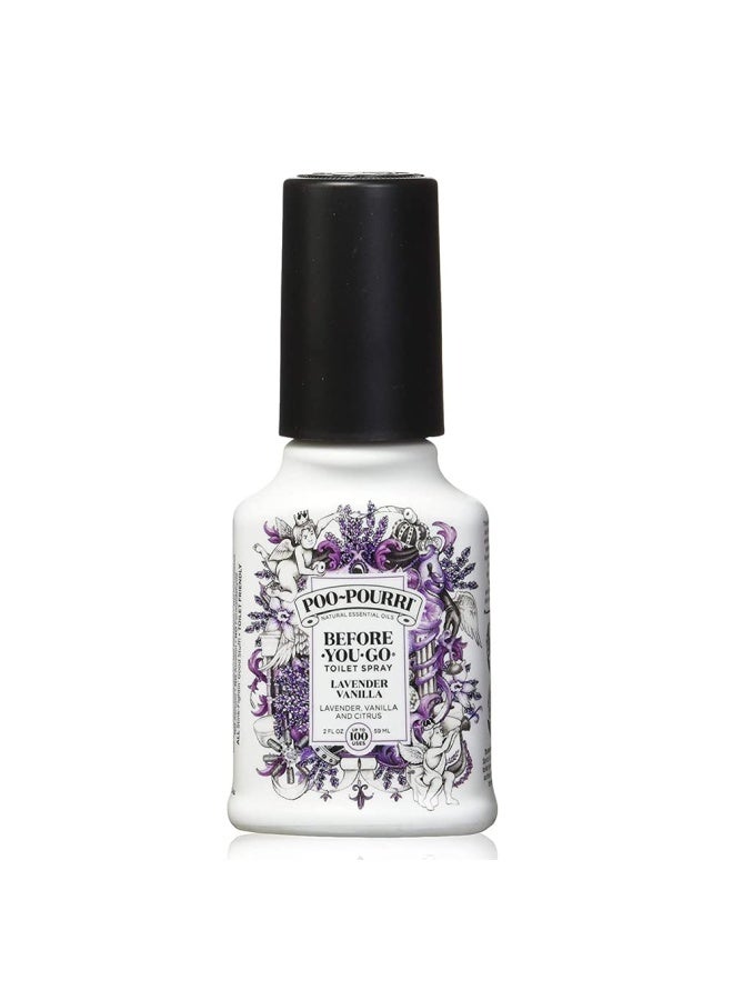 Poopourri Before You Go Spray Lavender Vanilla 2 Count Of 2 Fl Oz Bottle 4 Fl Oz