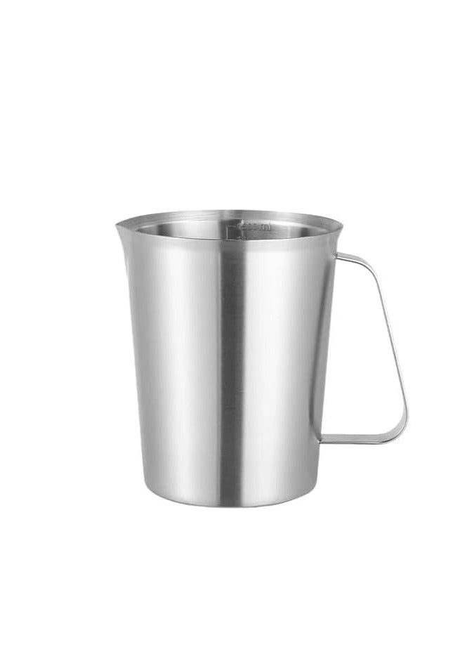 Liying 700ML Stainless Steel Milk Frothing Pitcher with measurement and Marking Handle for Espresso Machines, Latte Art