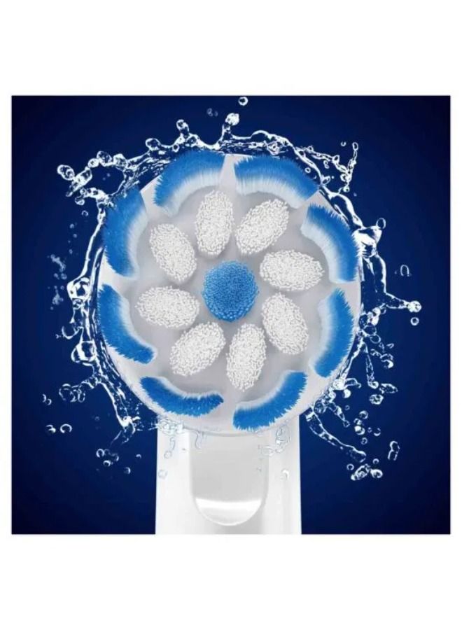 Oral-B Sensitive Clean Electric Toothbrush Head with Clean & Care Technology, Extra Soft Bristles for Gentle Plaque Removal, Pack of 4, White