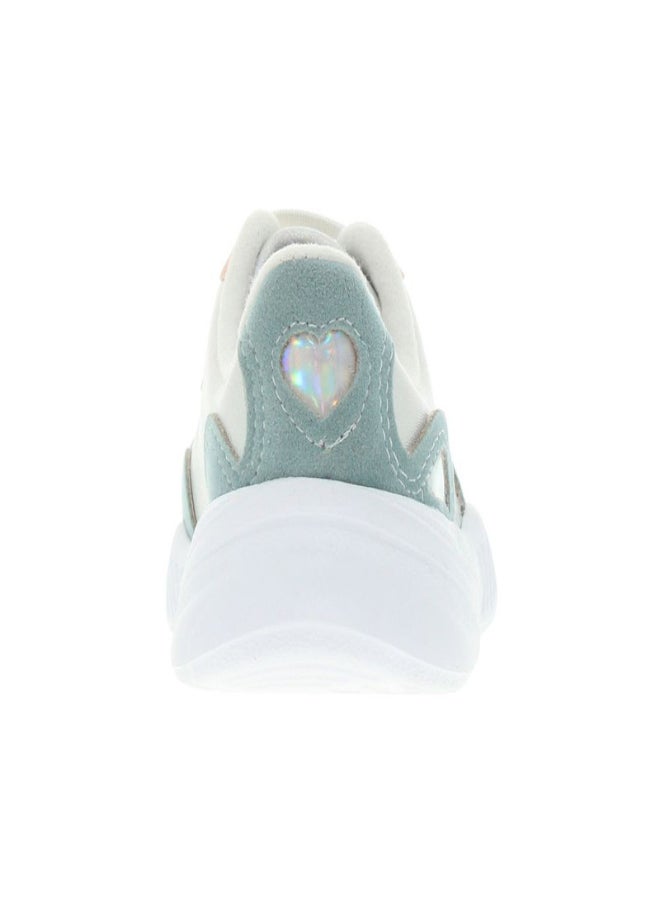 Chelsea Lace-Up High Top Sneakers White/Pistachio/Pink/Silver