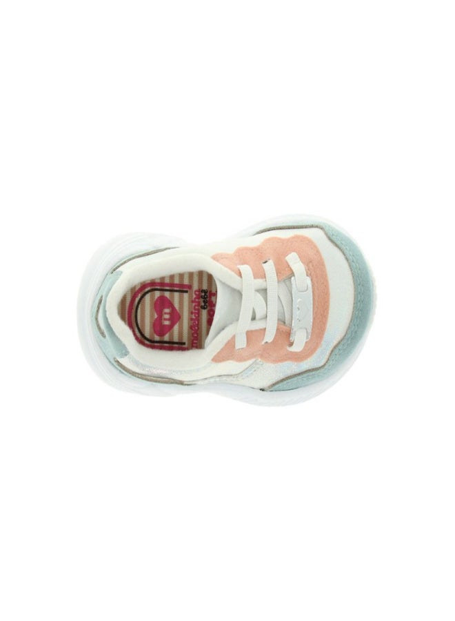 Chelsea Lace-Up High Top Sneakers White/Pistachio/Pink/Silver