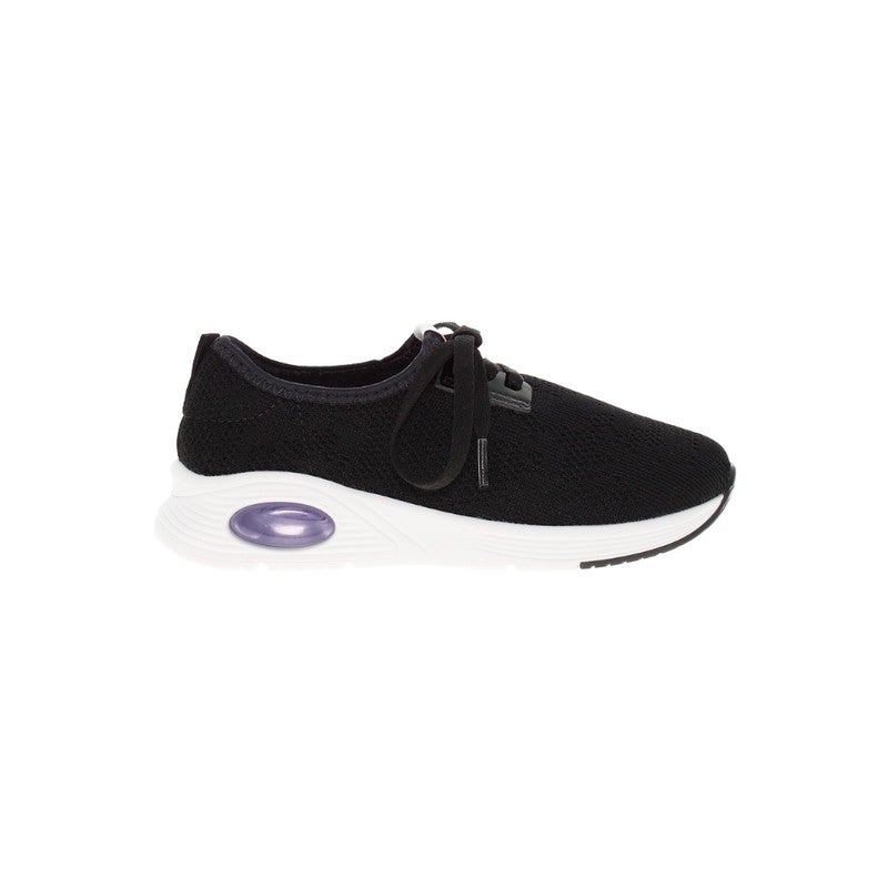Comfortable Sports Slip On Shoes with Lycra Upper Black/White