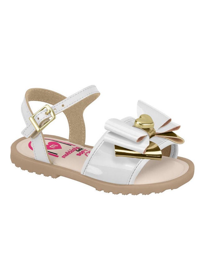 Antonella Buckle Dress Trendy Sandals White/Pink