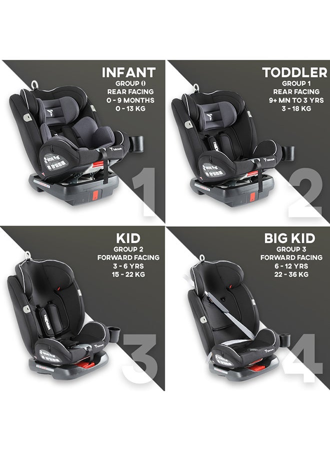 Evolve 360 Car Seat 0 - 12Yrs Grey