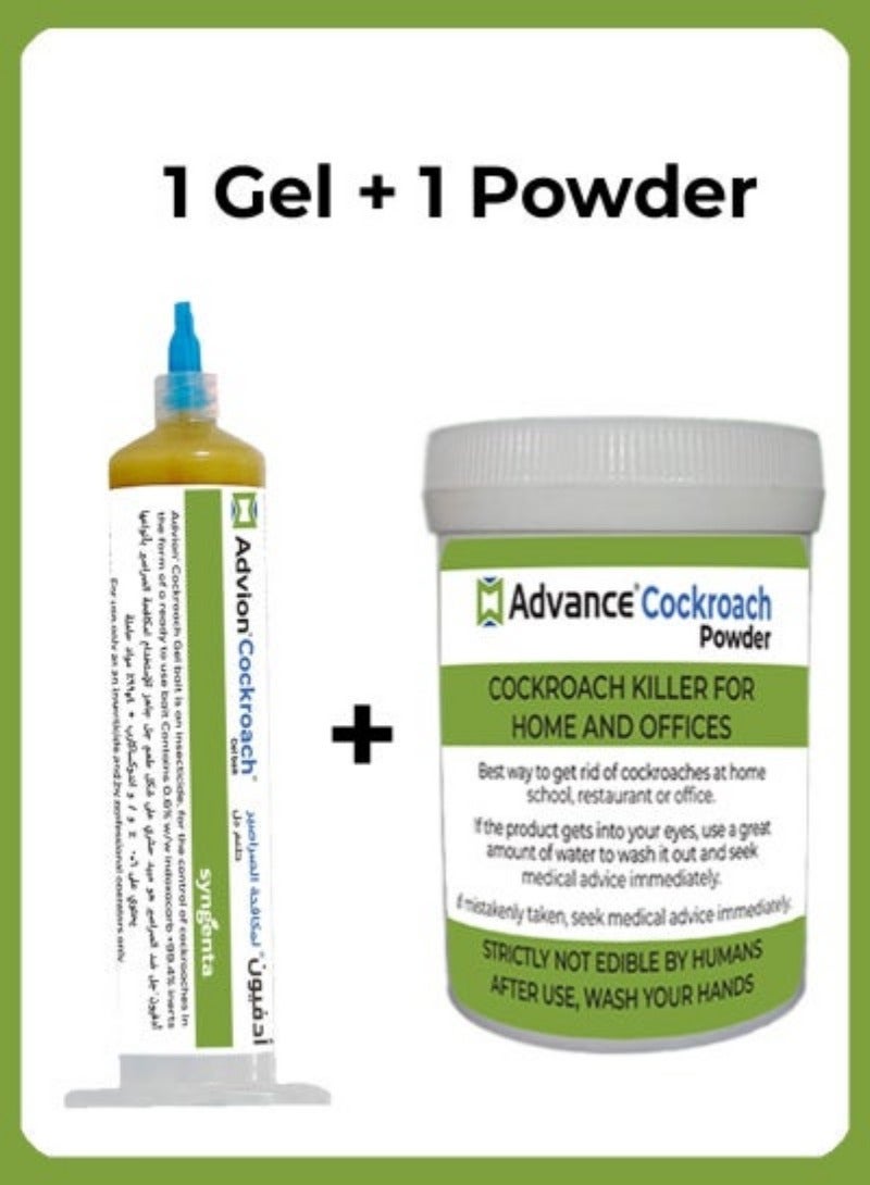 Advion Cockroach Killer Gel Bait Plus Advance Pest Control Powder