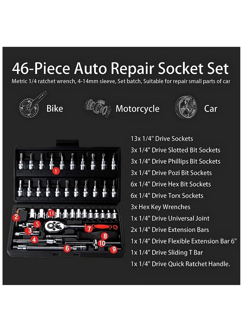 1 Pcs Tool Kit & Screwdriver Set And Socket Set Wrench Set Stanley Ratchet Spanner Set Multi Purpose Combination Allen Key Tool Case Precision Tool Set Bike Tool Kit Set All Bike Car