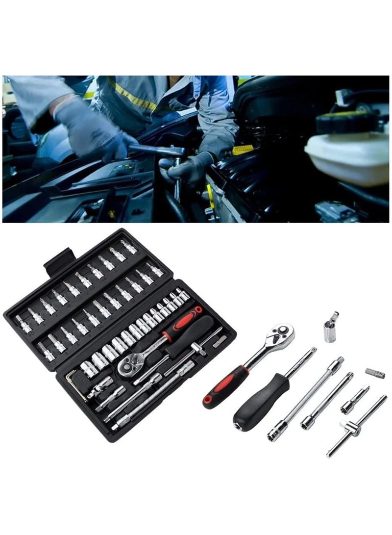 1 Pcs Tool Kit & Screwdriver Set And Socket Set Wrench Set Stanley Ratchet Spanner Set Multi Purpose Combination Allen Key Tool Case Precision Tool Set Bike Tool Kit Set All Bike Car