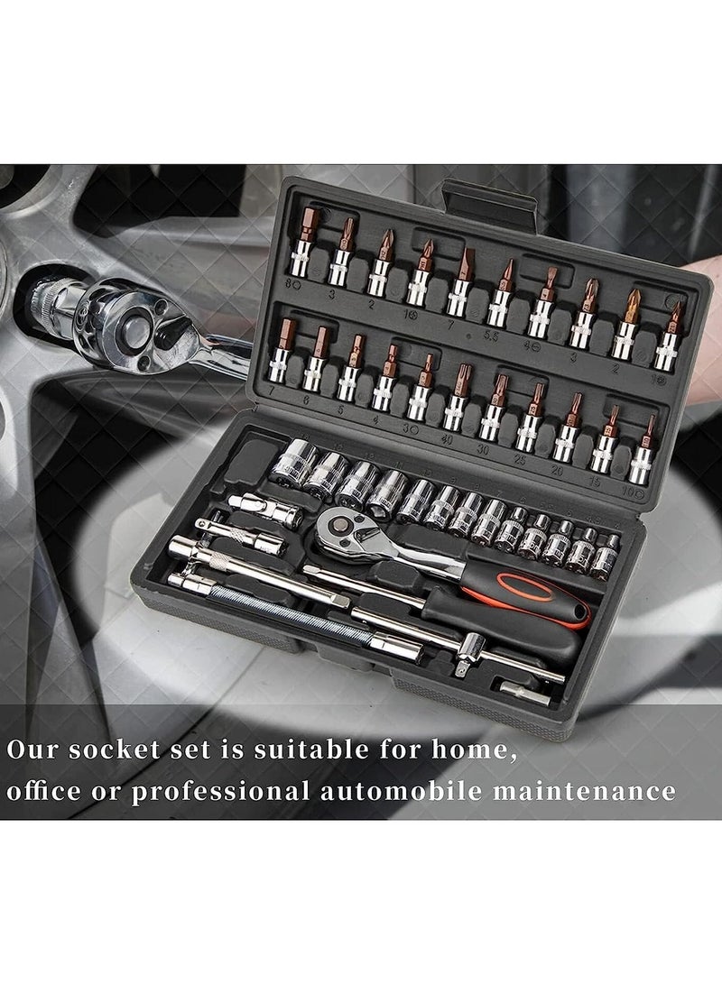 1 Pcs Tool Kit & Screwdriver Set And Socket Set Wrench Set Stanley Ratchet Spanner Set Multi Purpose Combination Allen Key Tool Case Precision Tool Set Bike Tool Kit Set All Bike Car