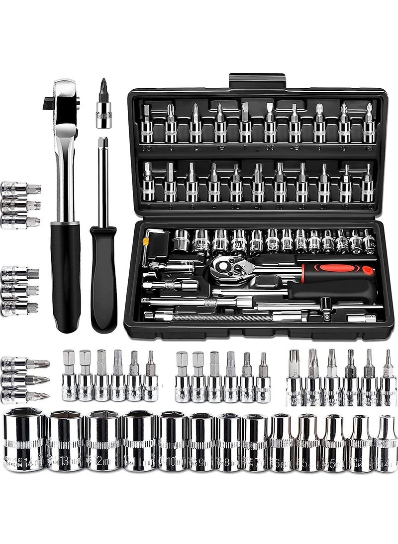 1 Pcs Tool Kit & Screwdriver Set And Socket Set Wrench Set Stanley Ratchet Spanner Set Multi Purpose Combination Allen Key Tool Case Precision Tool Set Bike Tool Kit Set All Bike Car