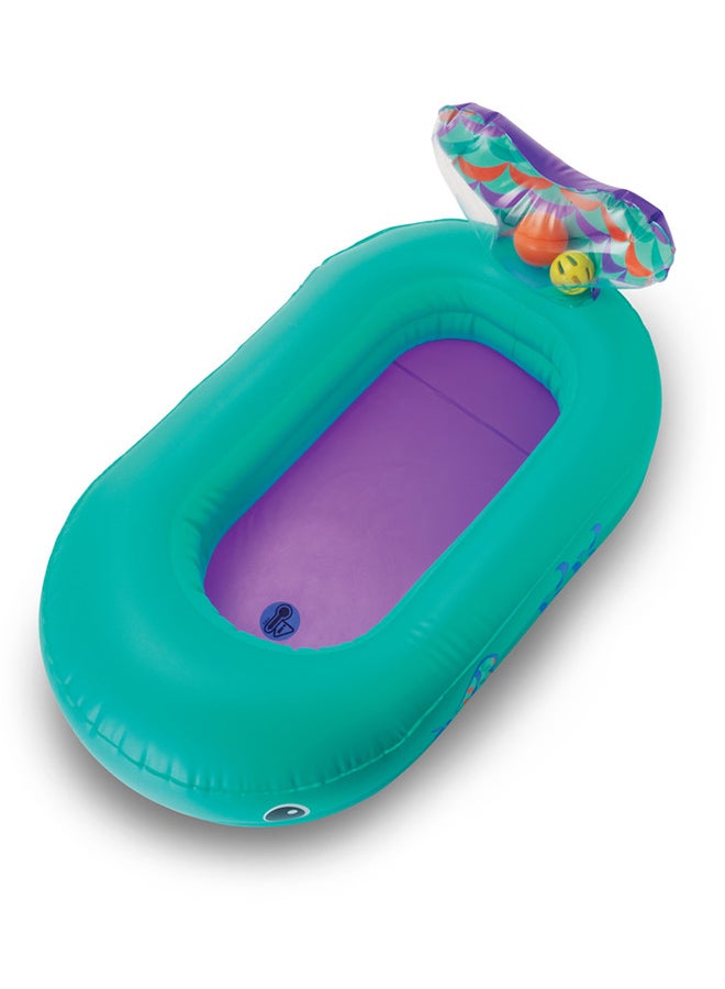 Whale Temperature Sensor Inflatable Bubble Bath Tub From 6 Months And Above - Teal