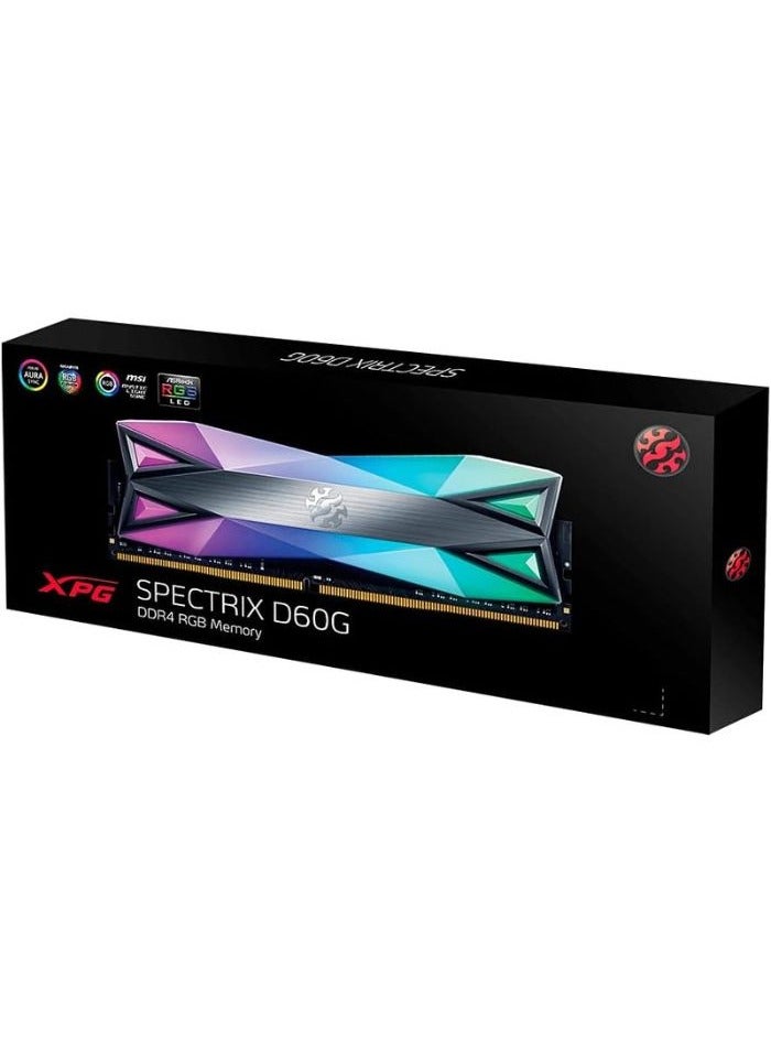 Spectrix D60G DDR4 RGB 32GB RAM (2x16GB) 3600MHz Gaming Desktop Memory 5inch grey