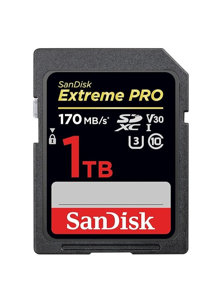 Extreme Pro Sdxc Uhs-I Card - C10, U3, V30, 4K Uhd, Sd Card - Sdsdxxy-1T00-Gn4In 1 TB