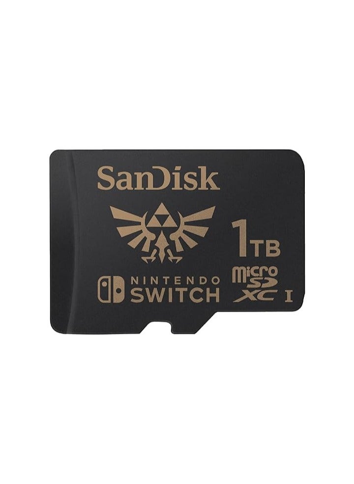 Nintendo MicroSDXC UHS-I card for Nintendo Switch, Zelda Edition, Up to 100MB/s read; up to 90MB/s write - SDSQXAO-1T00-GN6ZN 1 TB