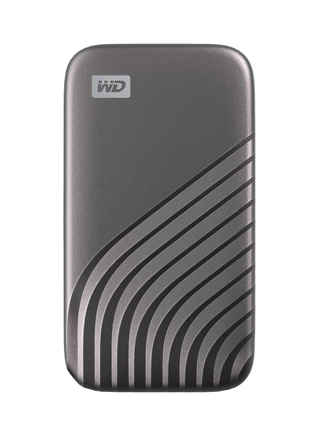 1TB My Passport SSD USB 3.2 Gen 2 Type-C Portable SSD, Up to 1050 MB/s Read, 1000MB/s Write Speeds, Rugged and Compact Design, USB-A Adapter, Grey | WDBAGF0010BGY-WESN 1 TB
