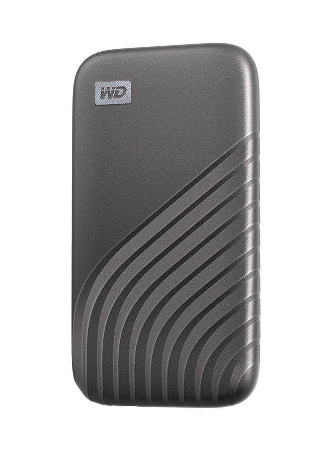 1TB My Passport SSD USB 3.2 Gen 2 Type-C Portable SSD, Up to 1050 MB/s Read, 1000MB/s Write Speeds, Rugged and Compact Design, USB-A Adapter, Grey | WDBAGF0010BGY-WESN 1 TB