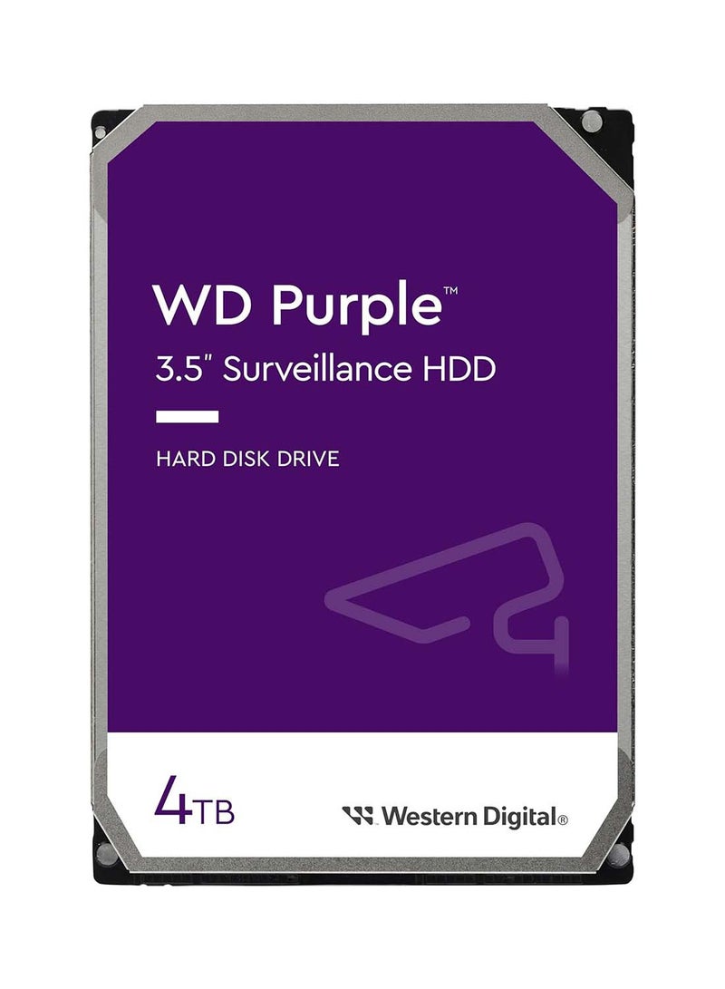 4TB Purple Surveillance Internal Hard Drive HDD - SATA 6 Gb/s, 256 MB Cache, 3.5