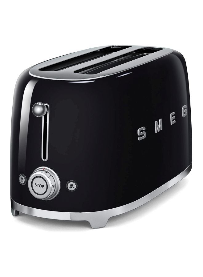 4-Slice Retro Style Toaster 1500W 1635.0 W TSF02BLUK Black/Silver