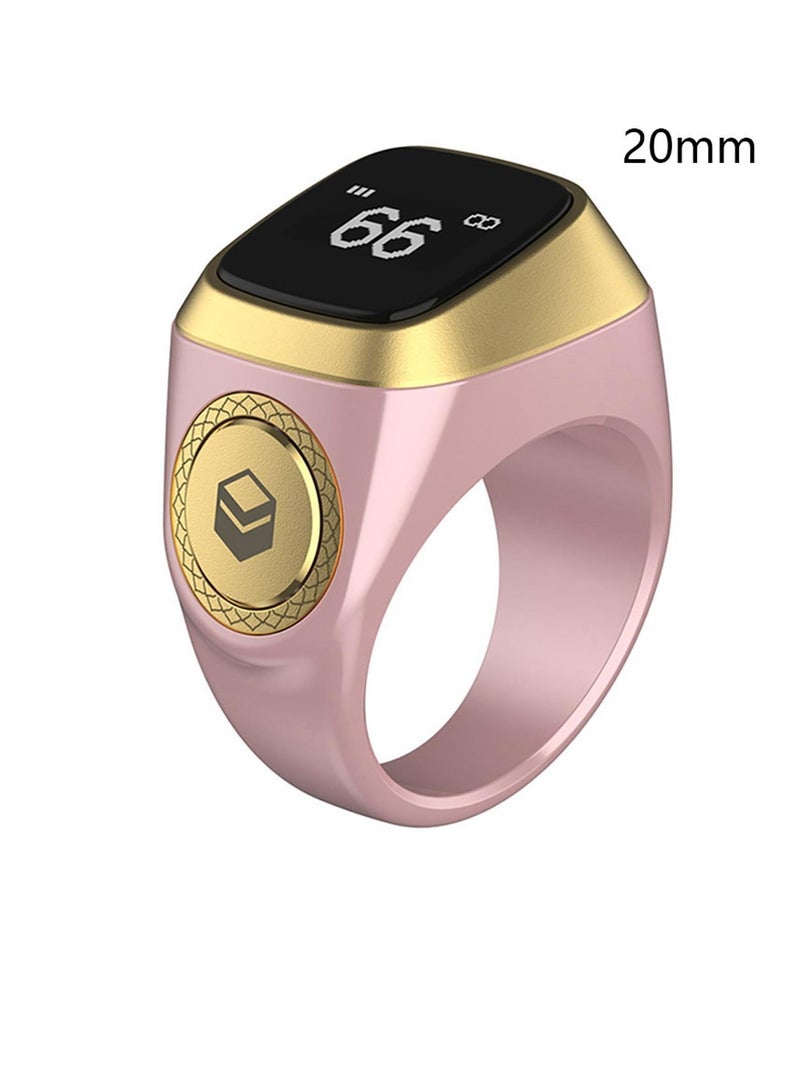 Smart Tasbih Plastic Zikr Lite Ring Pink 20MM