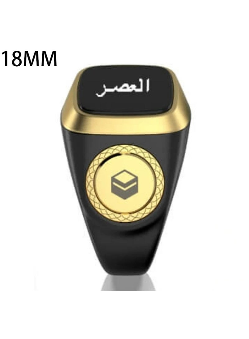 Smart Tasbih Plastic Zikr Lite Ring Black 18MM