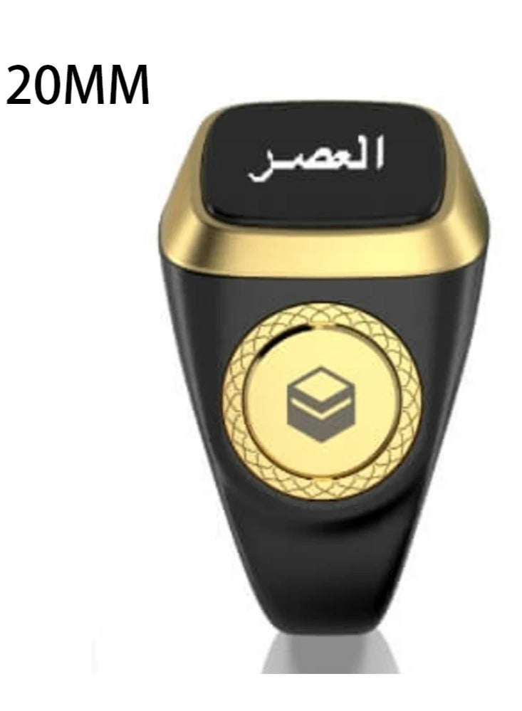 Smart Tasbih Plastic Zikr Lite Ring Black 20MM