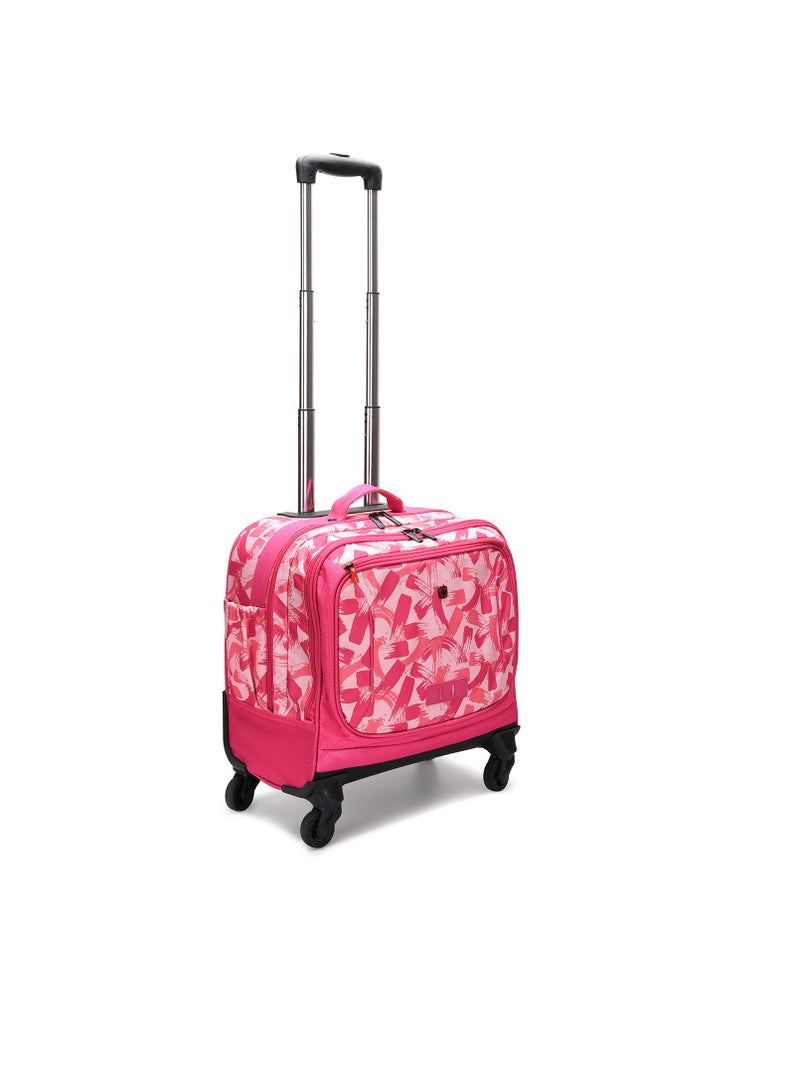 QUADRO 15.6 Wheeled Trolley Pink- School 2024