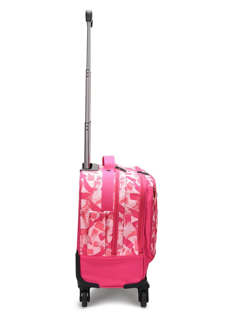 QUADRO 15.6 Wheeled Trolley Pink- School 2024