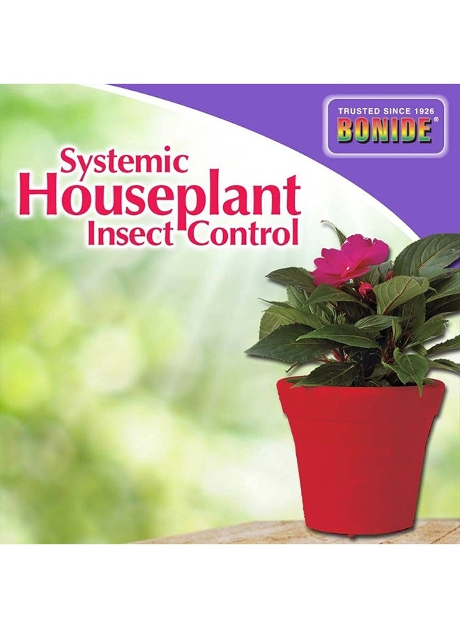 Systemic Houseplant Insect Control, 8 oz Ready-to-Use Granules for Indoors and Outdoors, Protects Plants from Insects