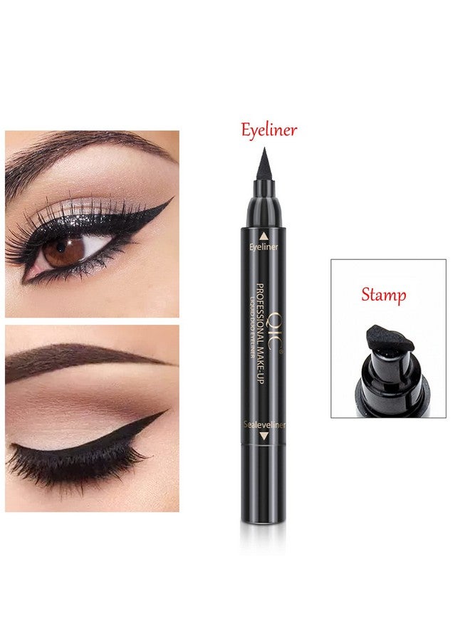 Winged Eyeliner Stamp Eyeliner Liquid Liner Black Eyeliner Waterproof Eyeliner Long Lasting Liquid Eyeliner & Smudgeproof Makeup Eyeliner